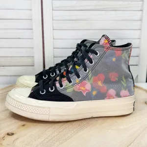 Converse Chuck Taylor 70 High Floral Print Black Sneaker Size 6.5‎ Men 8.5 Women thumbnail 3