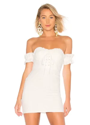 Revolve LPA Fitted Lace Up Dress thumbnail 1