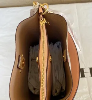 Coach Mollie Bucket Bag 22 In Signature Canvas With Strawberry Print cB602 thumbnail 6