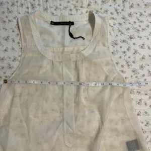 Sheer Cream tank top thumbnail 5