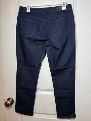 Kate Spade Broome Street Dark Wash Straight Leg Crop Jeans thumbnail 5