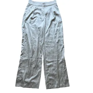 Abercrombie and Fitch Cream Silky High Rise Wide Leg Pants Size 10 thumbnail 4