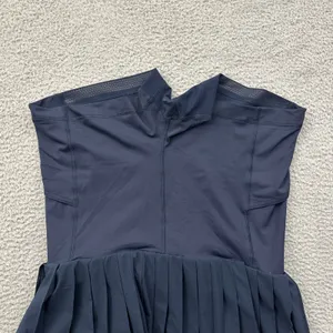 Lululemon High Rise Pleated Tennis Skirt Skort True Navy Athletic Women's 10 thumbnail 3
