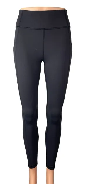 Lululemon Womens Gray High Rise Skinny Yoga Athletic Activewear Leggings Pants 4 thumbnail 1