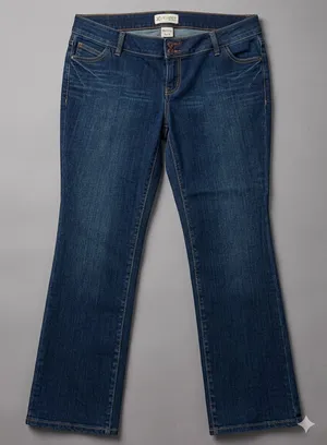 Liz Lange Dark Wash Maternity Bootcut Jeans (Size 6 thumbnail 5