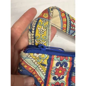 Vera Bradley Crossbody Bag Paisley Floral Quilted‎ Cotton Purse Adjustable Strap thumbnail 5