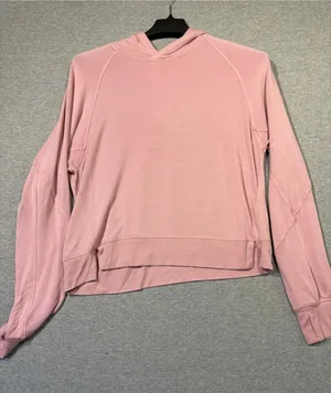 Women's All in Motion Pink Cropped Hoodie M thumbnail 1