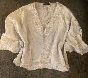Urban Outfitters BDG/ light blue denim crop top thumbnail 1