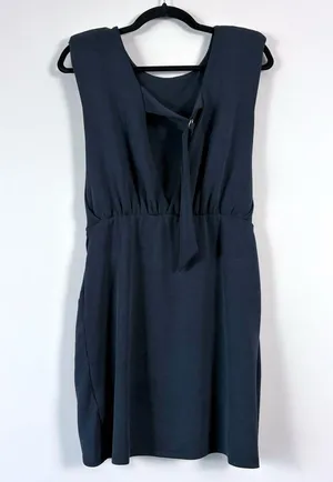 Free People Runaway Knit Sleeveless Mini Dress in Black Medium thumbnail 6