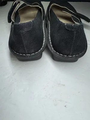 Alegria Feliz Black leather Mary Jane Flats adjustable Strap sparkle comfort 38 thumbnail 6
