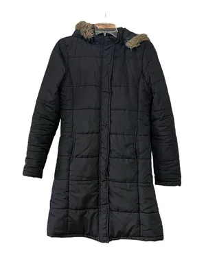 dELiA's Black Puffer Jacket Women's Size Small thumbnail 1
