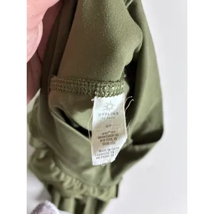 OFFLINE by Aerie Womens Pleated Tennis Skort Olive Green Athletic Mini Skirt S thumbnail 3