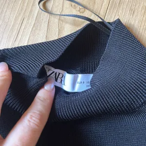 Black Oversized Puff Sleeve Blouse thumbnail 2