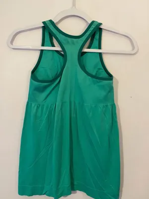 Patagonia Women's Teal Racerback Tank Top With Built In Bra thumbnail 2