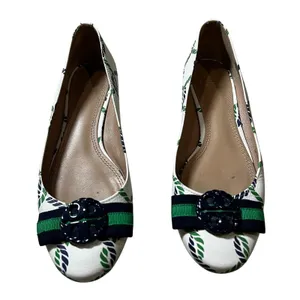 Tory Burch Maritime Ballet Flat Isle Ropes Navy Sea Women's Size US 6.5 thumbnail 1