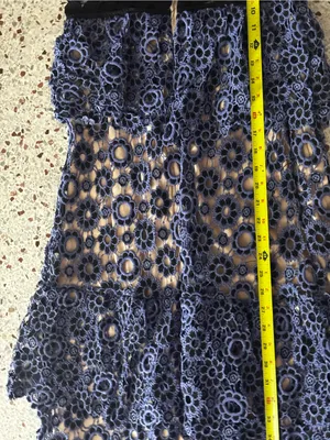 Just Me floral crochet lace tiered dress medium thumbnail 7