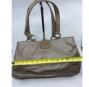 COACH Medium/ Large Leather Brown Shoulder Bag thumbnail 5