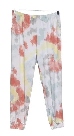Secret Treasures Multi-Color Tie-Dye Knit Joggers Size Medium 8-10 thumbnail 1
