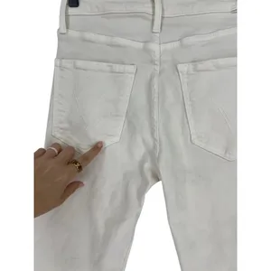 MOTHER The Tomcat Ankle Jeans Cream Puffs Ivory Straight Leg Size 26 thumbnail 14