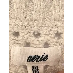 Aerie Cream Off-the-Shoulder Sweater with Loose Knit Women’s XXL Lounge Oversize thumbnail 10