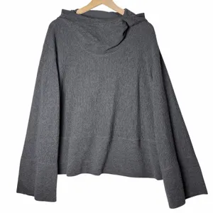 Lululemon Retreat Yourself Textured Pullover Sweatshirt Dark Gray L/XL thumbnail 1