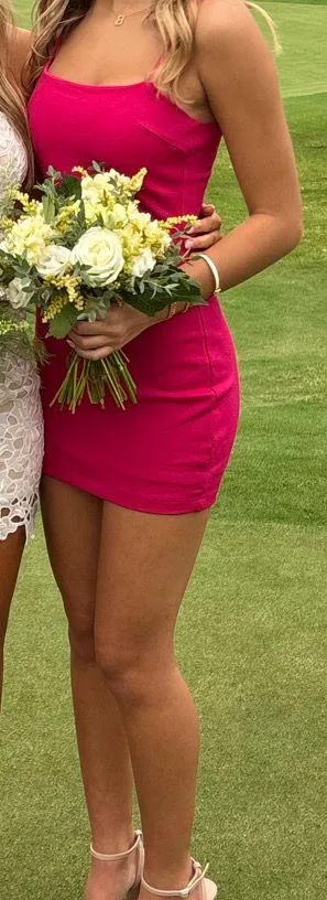 Lulus pink mini dress thumbnail 1