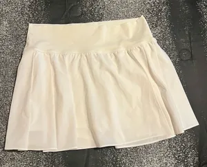 Womens large Offline by Aerie Cream Pleated Mini Tennis/Athletic Skort thumbnail 1