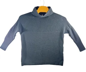499 | Free People Ottoman Oversized Mock Neck Ribbed‎ Tunic Sweater Gray XS/S thumbnail 1