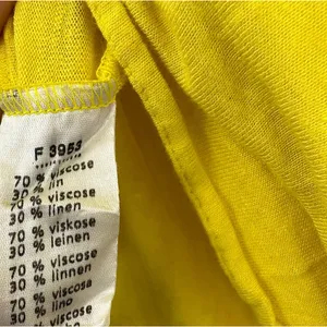 Lacoste size 38 made in Morrocco‎ bright yellow mock neck tee linen blend thumbnail 6