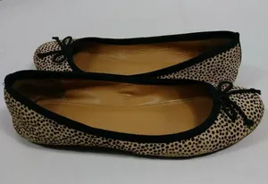 J. Crew Kiki Cheetah Animal Print Calf Hair Ballet Flats thumbnail 6