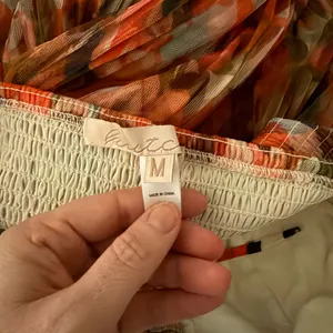 Hutch Brianna Tulle Tie Maxi Dress‎ Orange Lush Tropical M thumbnail 7