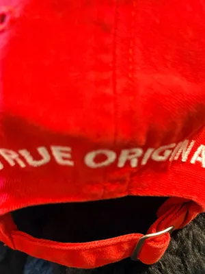 Vintage A True Original Disney Red Baseball Cap with Mickey Mouse thumbnail 5