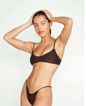 NYUD Bikini Top Brown Size L thumbnail 1
