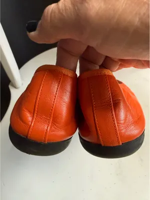 Paul Mayer Attitudes Orange and Pink Cap Toe Ballet Flats thumbnail 7
