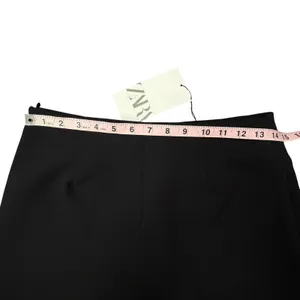 ZARA Black High Waisted Sailor Skort Gold Button Mini S 4 6 NWT thumbnail 9