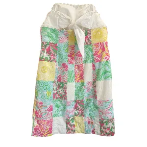 Lilly Pulitzer Franco Patchwork Dress Size‎ 4 Cotton Colorful Bright Print thumbnail 4