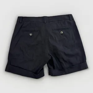 Theory Shorts Womens Size 00 Black Linen Blend Neutral Quiet Luxury thumbnail 2