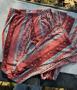 Beautiful Pattern Hippie Pants 😉 Red Size M thumbnail 1