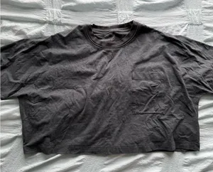 Lululemon Athletica Gray Short Sleeve Tee thumbnail 3