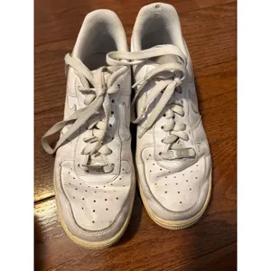 Nike Air Force 1‎ Low White White Leather Sneakers 315115-112 Mens 8 Womens 9.5 thumbnail 2