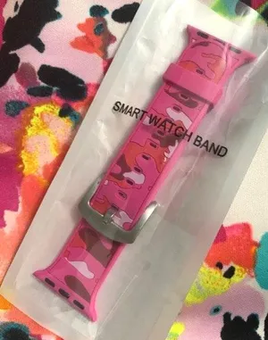 Apple watch band For Watch Camo Rose/REd 38-40MM thumbnail 1