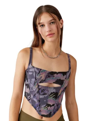 Urban Outfitters Out From Under Spitfire Mesh Cutout Corset Size XL thumbnail 1