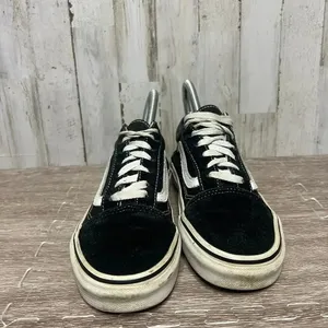 Vans Old Skool Unisex‎ Black Canvas Suede Sneakers Men's 5 / Women's 6.5 thumbnail 2