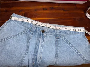 Vintage Gorpcore Capri Crop carpenter Jeans utility chore ranch granny mom thumbnail 4