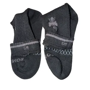Bombas Crew Socks Womens Small Black Excellent Honeycomb Arch‎ Support Bee Crown thumbnail 3