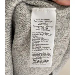 J.Crew Women's Extra-Soft Heather Gray Collared V-Neck Polo Sweater Sz S NWOT thumbnail 7