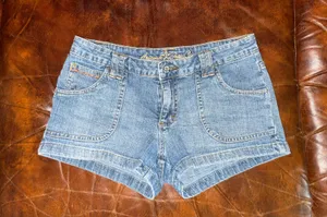 Low Rise Jean Shorts Blue Size M thumbnail 1