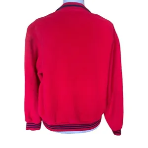 LL Bean Vintage Sherpa Crewneck Red Sweatshirt Womens Size Large thumbnail 3