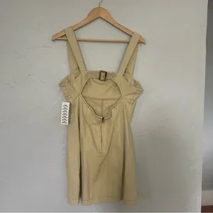 Urban Outfitters Corduroy Tank Tan Mini Dress with Back Cutout NWT size Large‎ thumbnail 4