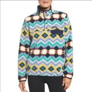 Patagonia Synchilla Retro Timber Twist Navy Blue Fleece Snap T Pullover Sweater thumbnail 3